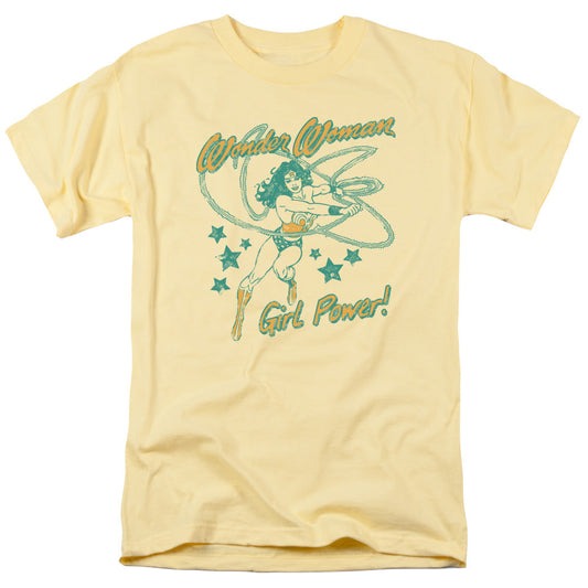 DC Comics Wonder Woman Girl Power Mens T Shirt Yellow