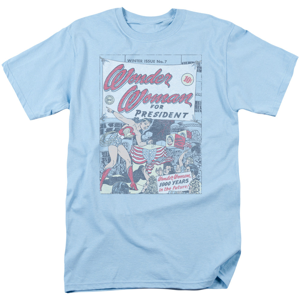 Dc Ww For President Mens T Shirt Light Blue