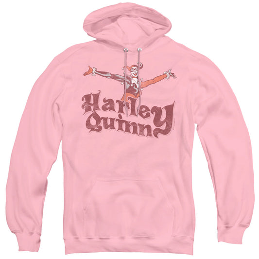 DC Comics Harley Hop Vintage Mens Hoodie Pink