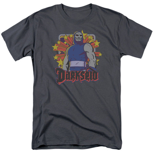 Dc Darkseid Stars Mens T Shirt Charcoal