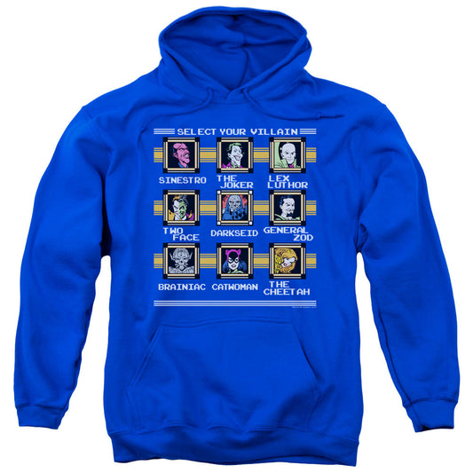 DC Comics Stage Select Mens Hoodie Royal Blue
