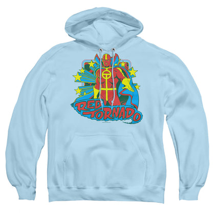 Dc Red Tornado Stars Mens Hoodie Light Blue