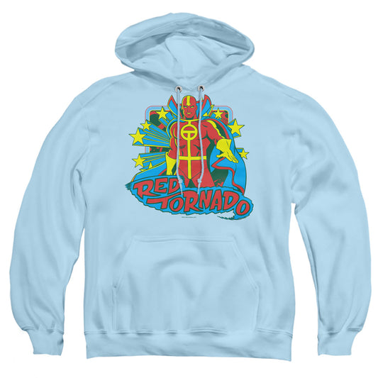 Dc Red Tornado Stars Mens Hoodie Light Blue