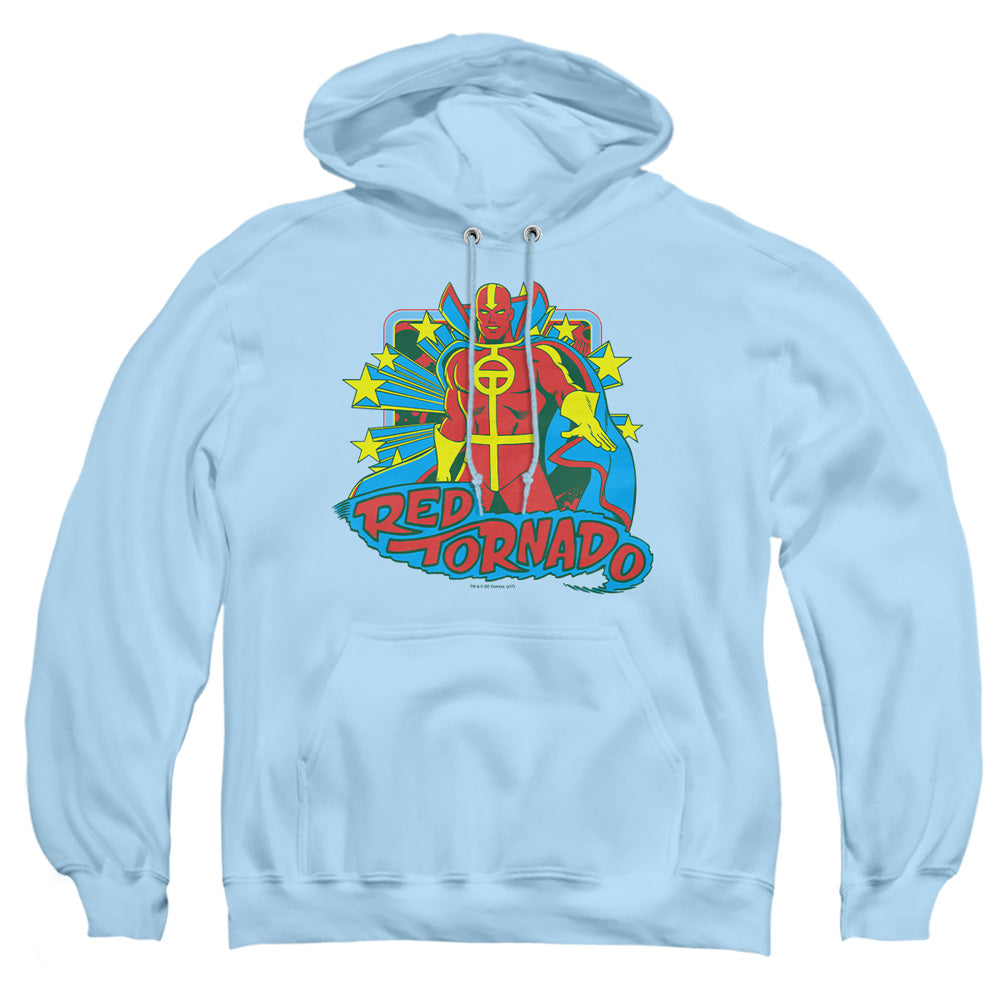 Dc Red Tornado Stars Mens Hoodie Light Blue