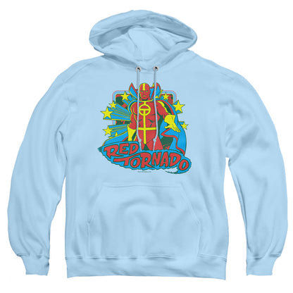 Dc Red Tornado Stars Mens Hoodie Light Blue