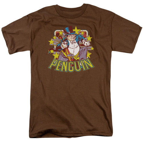 Dc Penguin Stars Mens T Shirt Coffee