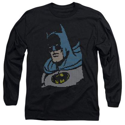 Dc Lite Brite Batman Mens Long Sleeve Shirt Black Officially Licensed