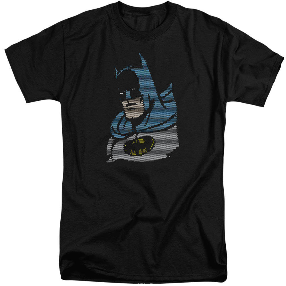 DC Comics Lite Brite Batman Mens Tall T Shirt Adult Tall Black