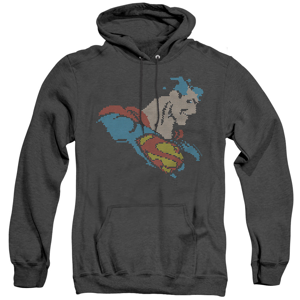 Dc Lite Brite Superman Heather Mens Hoodie Black