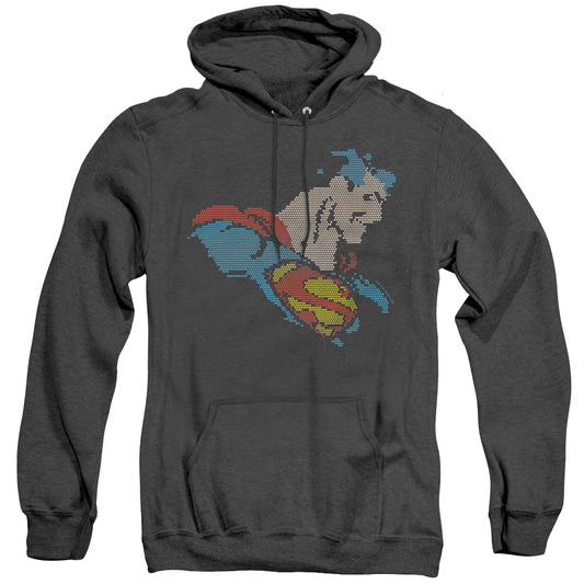 Dc Lite Brite Superman Heather Mens Hoodie Black