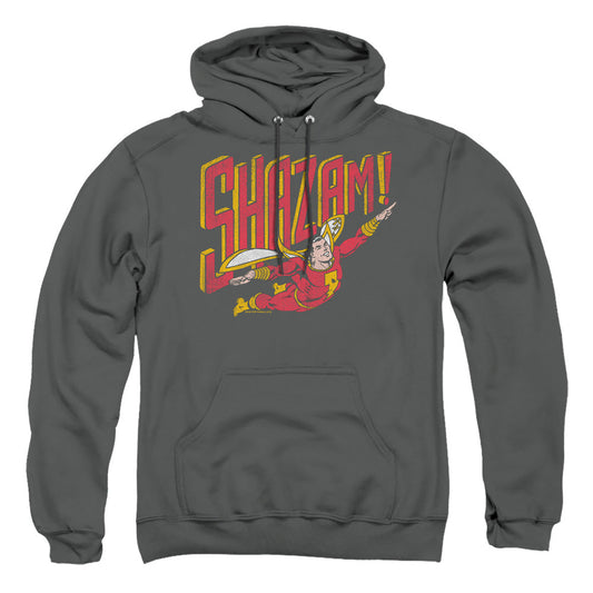 Dc Retro Marvel Mens Hoodie Charcoal