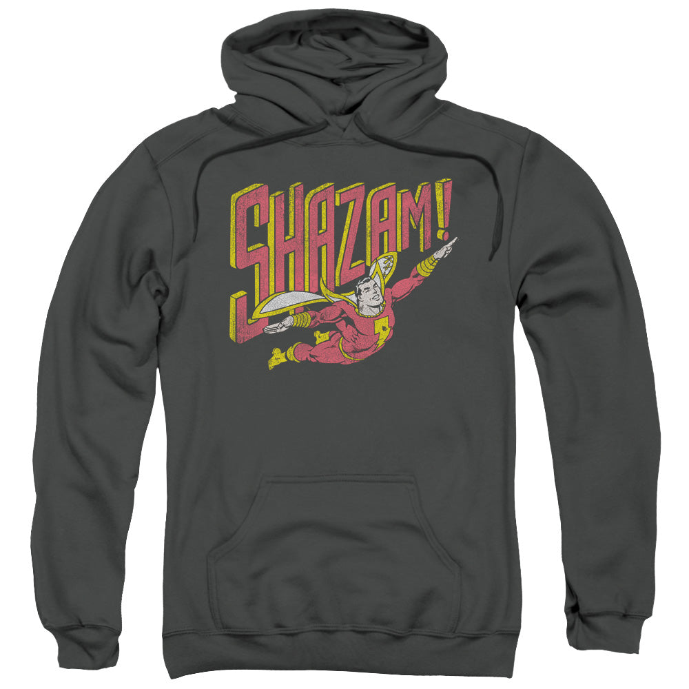 DC Comics Retro Marvel Mens Hoodie Charcoal