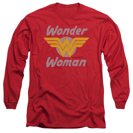 DC Comics Wonder Wings Mens Long Sleeve Shirt Red