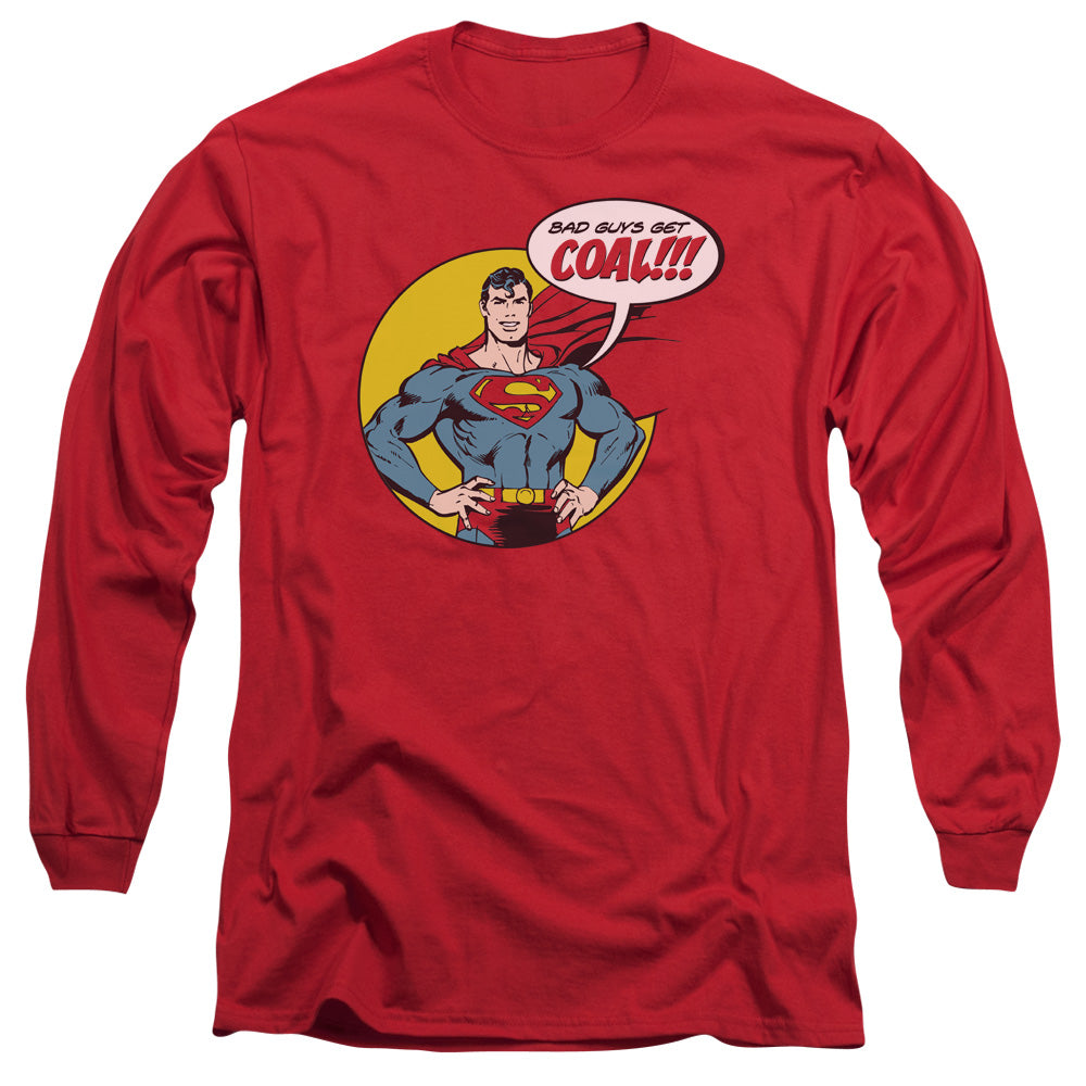 DC Comics Coal Mens Long Sleeve Shirt Red