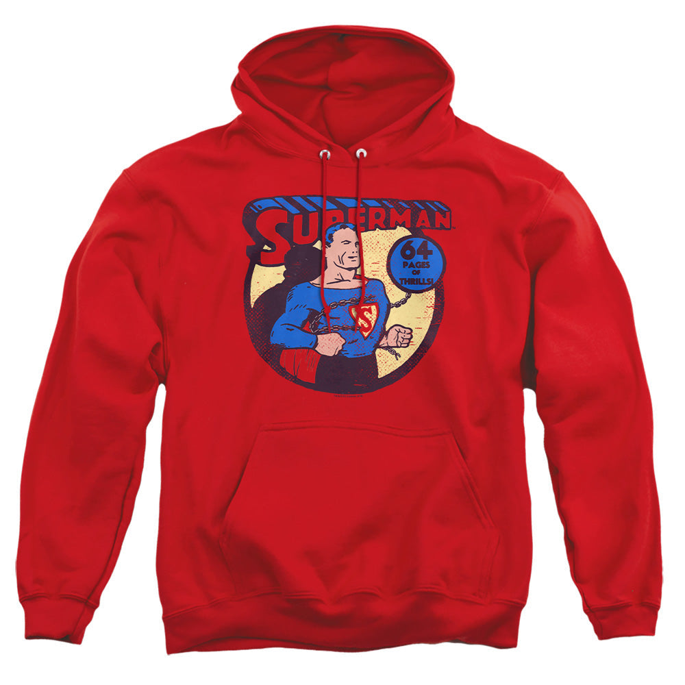 Dc Superman 64 Mens Hoodie Red