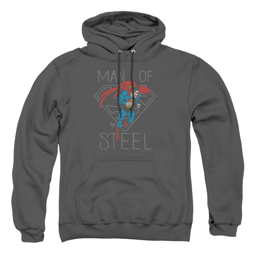 Dc Hardened Heart Mens Hoodie Charcoal