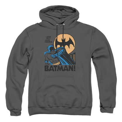 Dc Look Out Mens Hoodie Charcoal