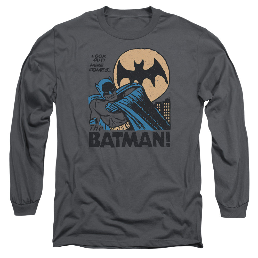 Dc Look Out Mens Long Sleeve Shirt Charcoal Officially Licensed