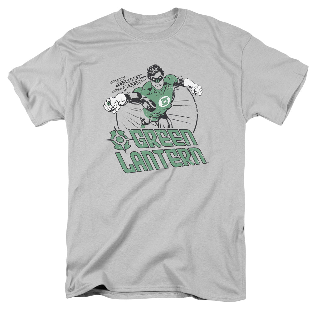 Dc Cosmic Hero Mens T Shirt Silver