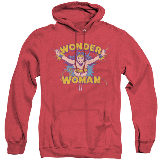 DC Comics Flying Through Heather Mens Hoodie Red