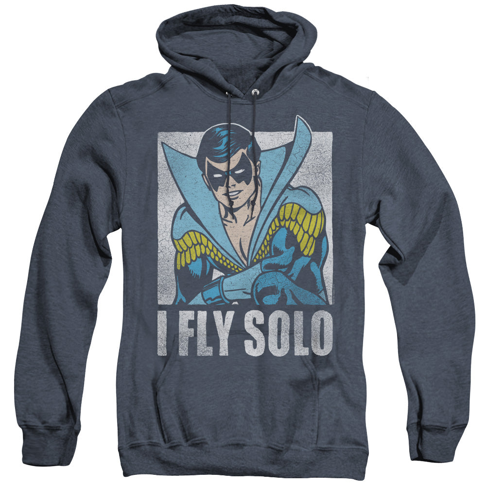 Dc Fly Solo Heather Mens Hoodie Navy