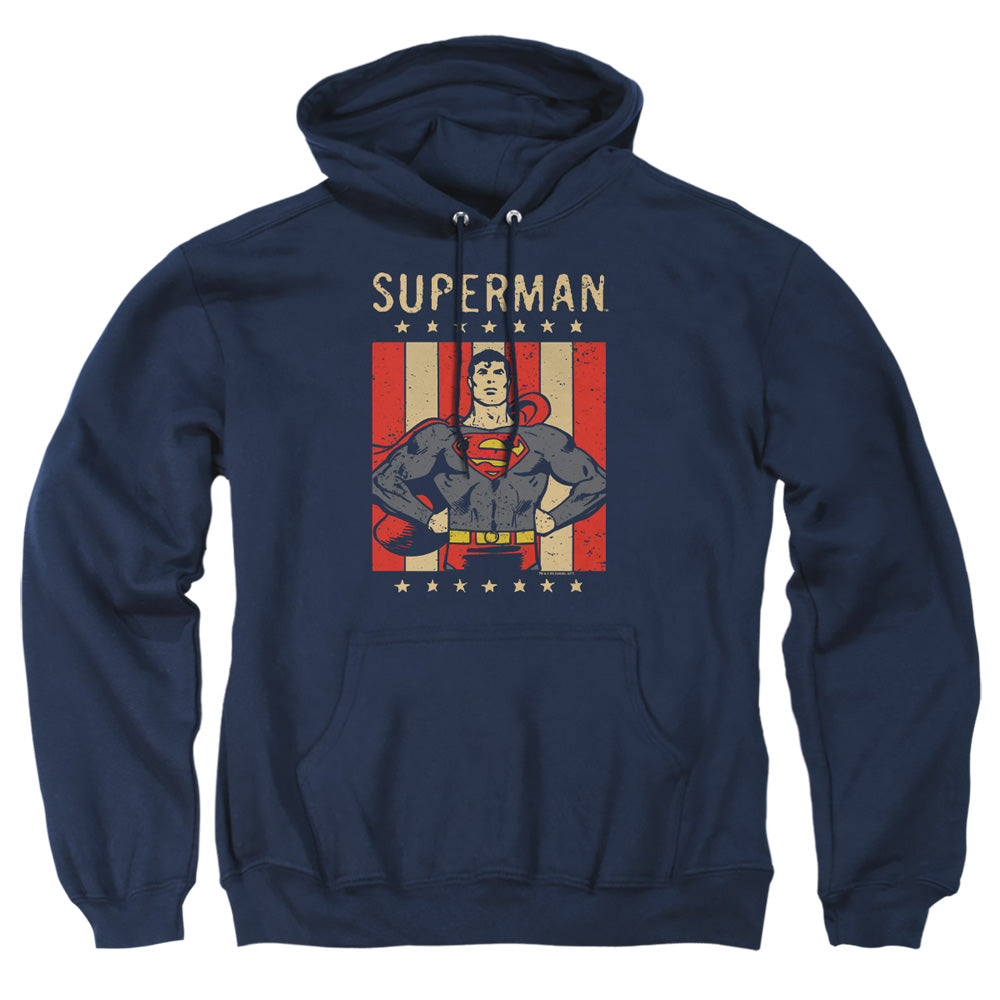 Dc Retro Liberty Mens Hoodie Navy
