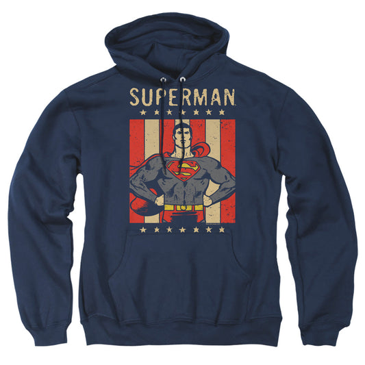 Dc Retro Liberty Mens Hoodie Navy
