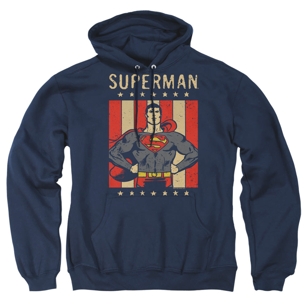 Dc Retro Liberty Mens Hoodie Navy