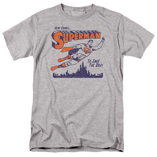 Dc Saves The Day Mens T Shirt Athletic Heather