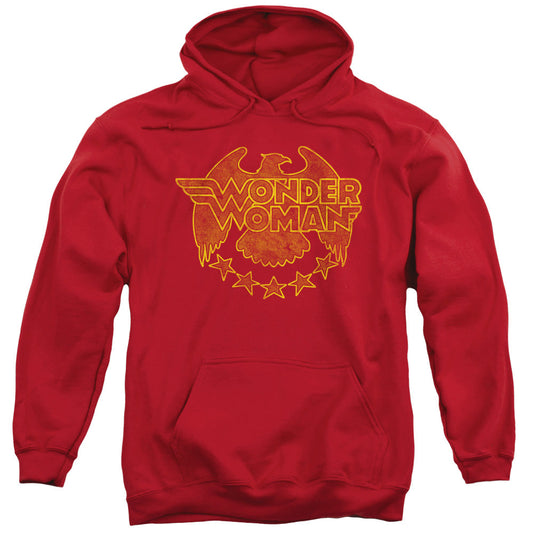 DC Comics Wonder Eagle Mens Hoodie Red