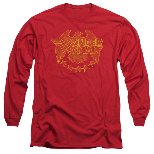 DC Comics Wonder Eagle Mens Long Sleeve Shirt Red