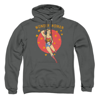 Dc Wonder Circle Mens Hoodie Charcoal