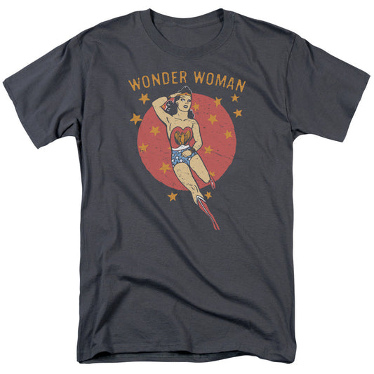 DC Comics Wonder Circle Mens T Shirt Charcoal