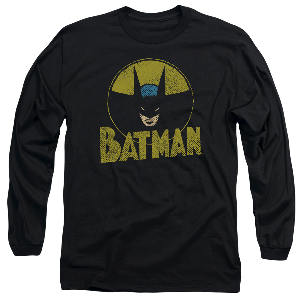 Dc Circle Bat Mens Long Sleeve Shirt Black Officially Licensed