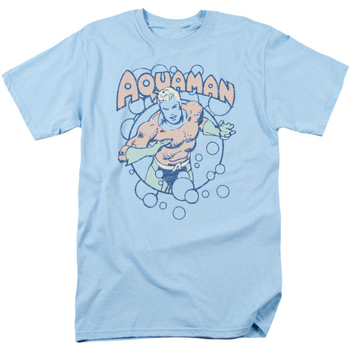 DC Comics Bubbles Mens T Shirt Light Blue
