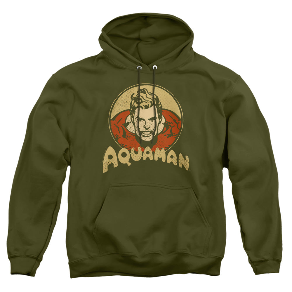 Dc Aqua Circle Mens Hoodie Military Green