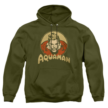 Dc Aqua Circle Mens Hoodie Military Green