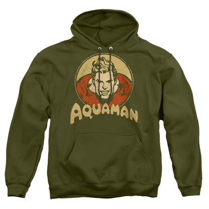 Dc Aqua Circle Mens Hoodie Military Green