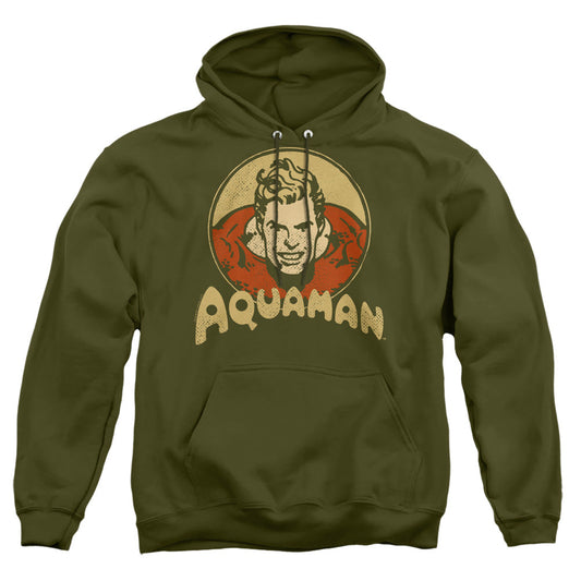 Dc Aqua Circle Mens Hoodie Military Green