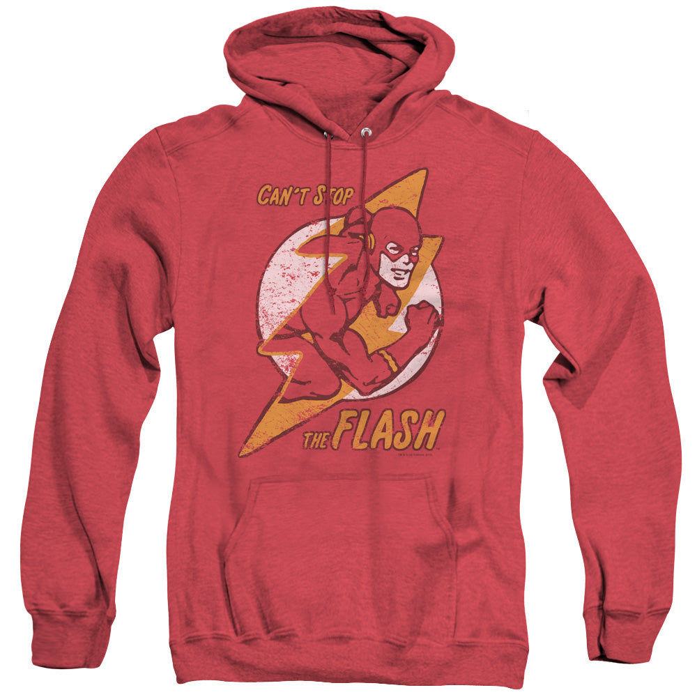 Dc Flash Flash Bolt Heather Mens Hoodie Red