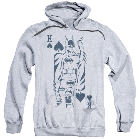 DC Comics Bat Card Mens Hoodie Athletic Heather