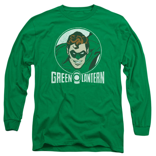 DC Comics Lantern Circle Mens Long Sleeve Shirt Kelly Green