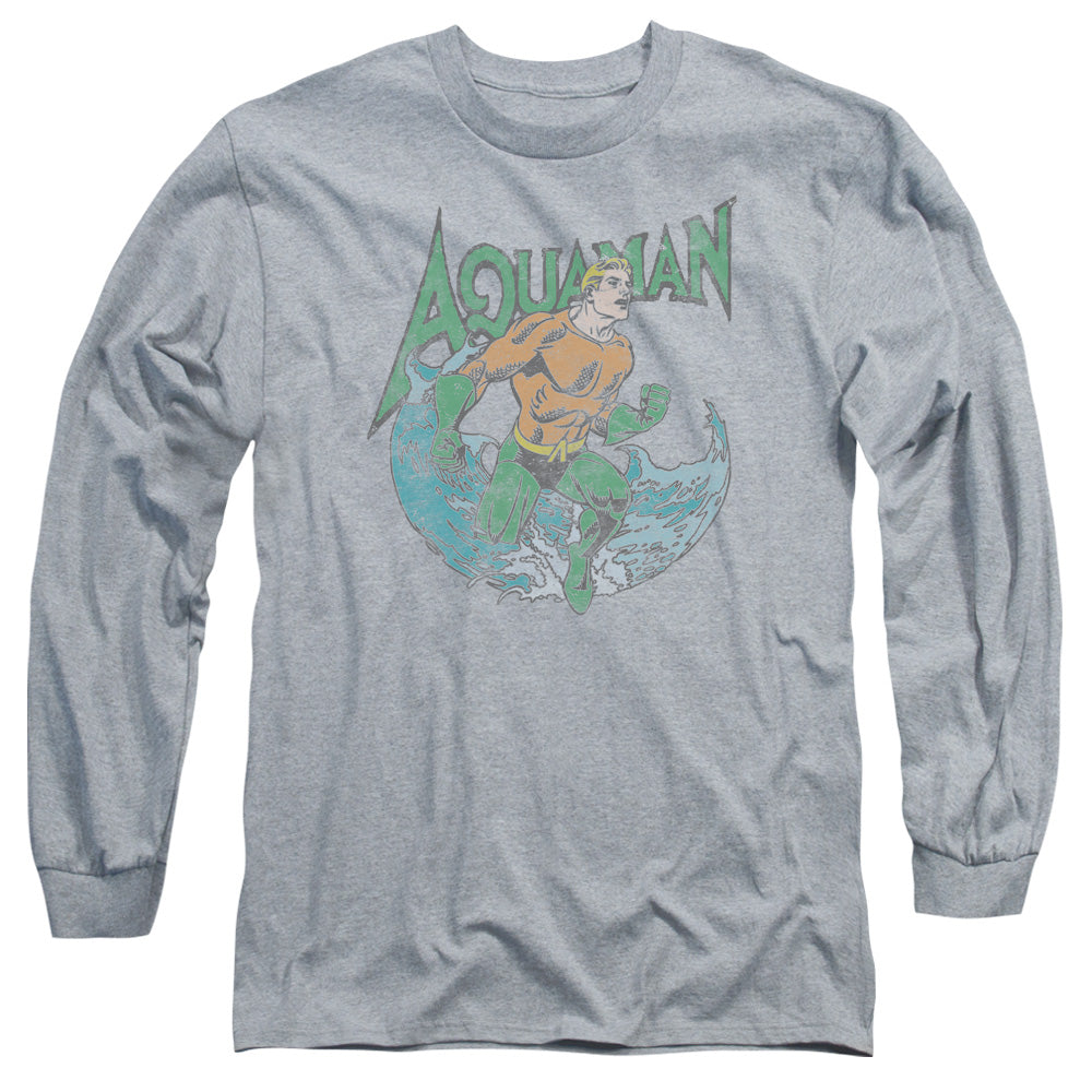 Dc Marco Mens Long Sleeve Shirt Athletic Heather Officially Licensed