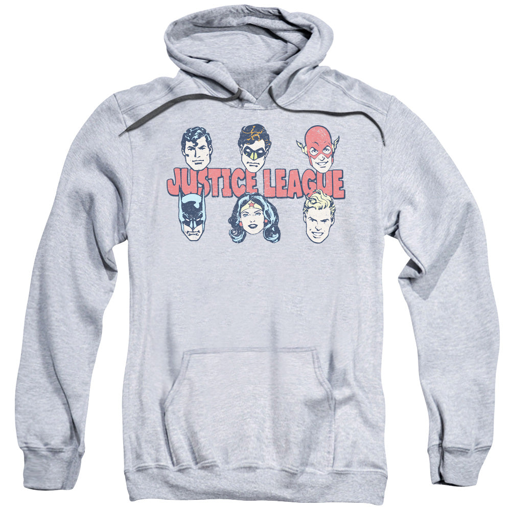 DC Comics Justice Lineup Mens Hoodie Athletic Heather