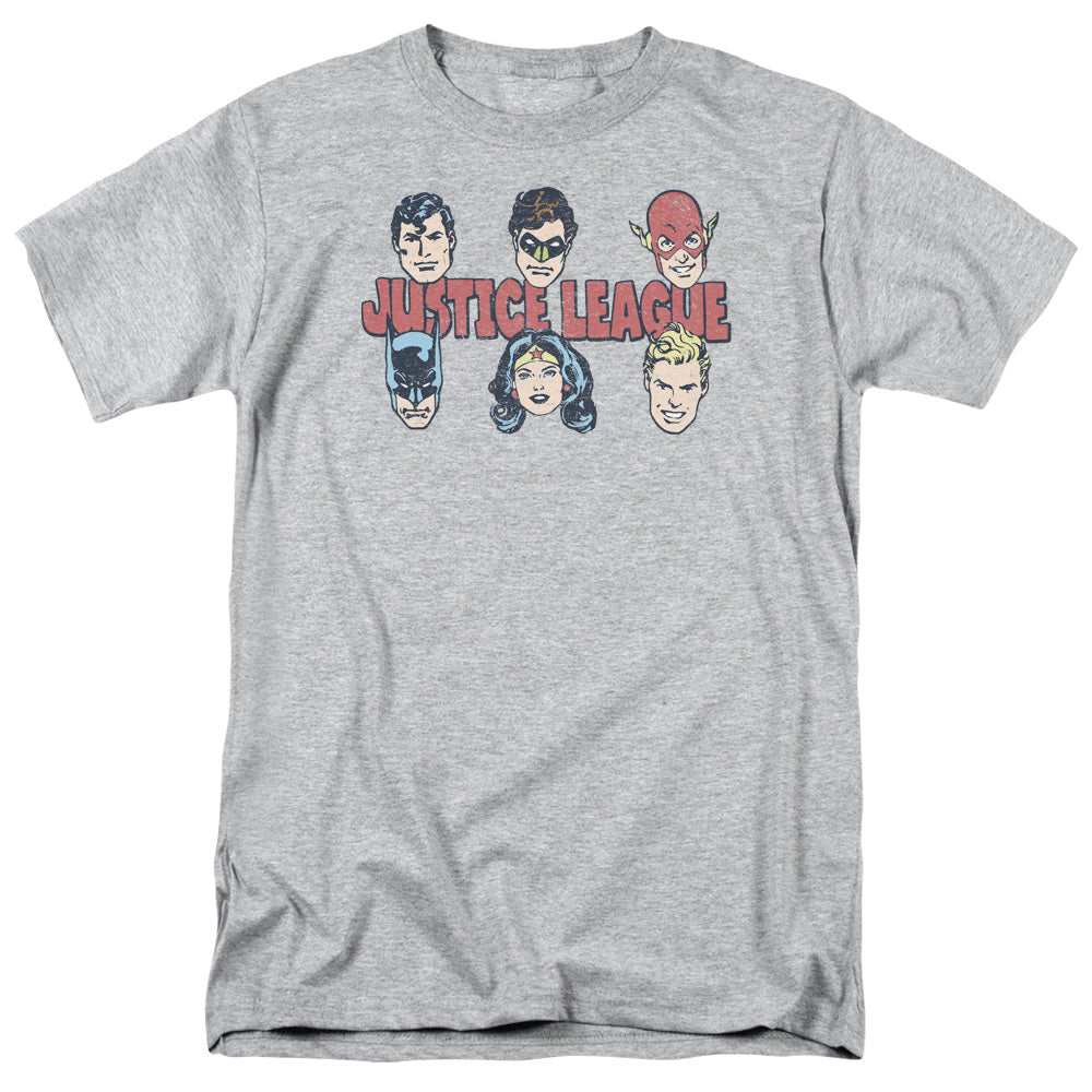 DC Comics Justice Lineup Mens T Shirt Athletic Heather
