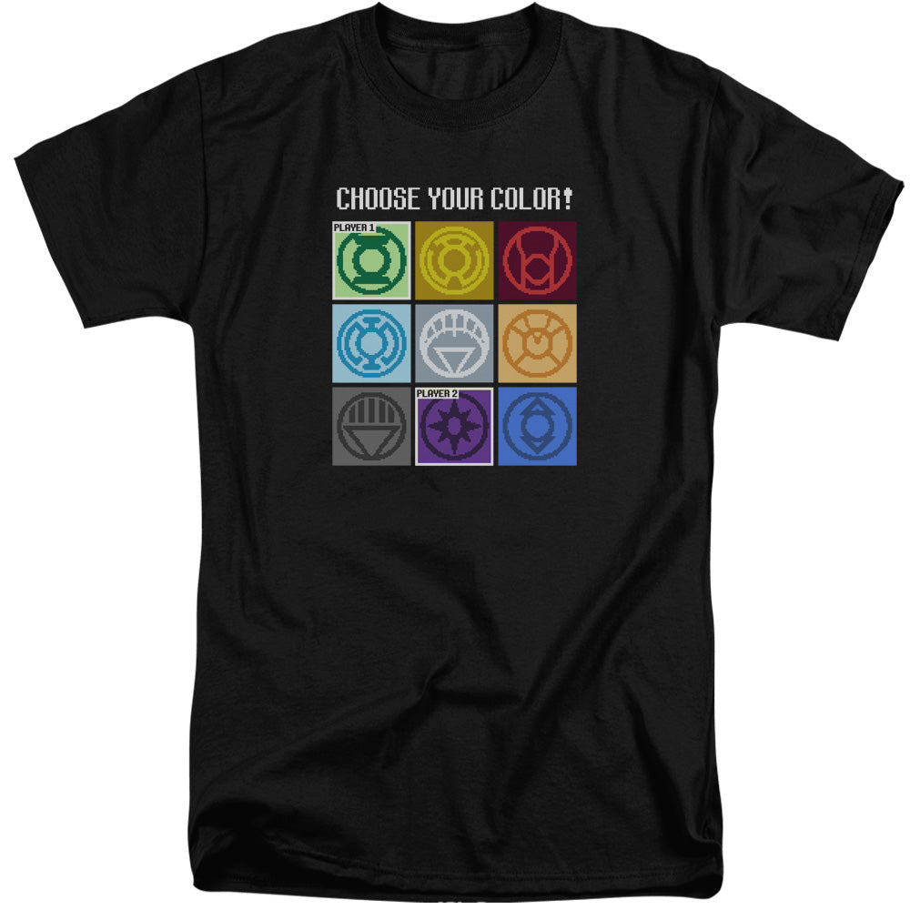 DC Comics Choose Your Color Mens Tall T Shirt Adult Tall Black
