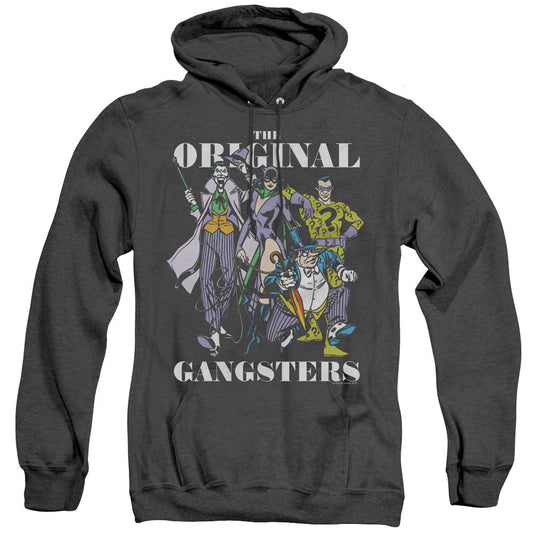 DC Comics Original Gangsters Heather Mens Hoodie Black