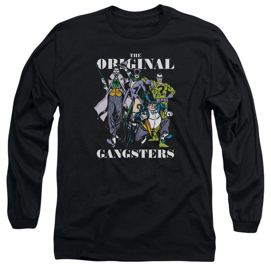 Dc Original Gangsters Mens Long Sleeve Shirt Black Officially Licensed