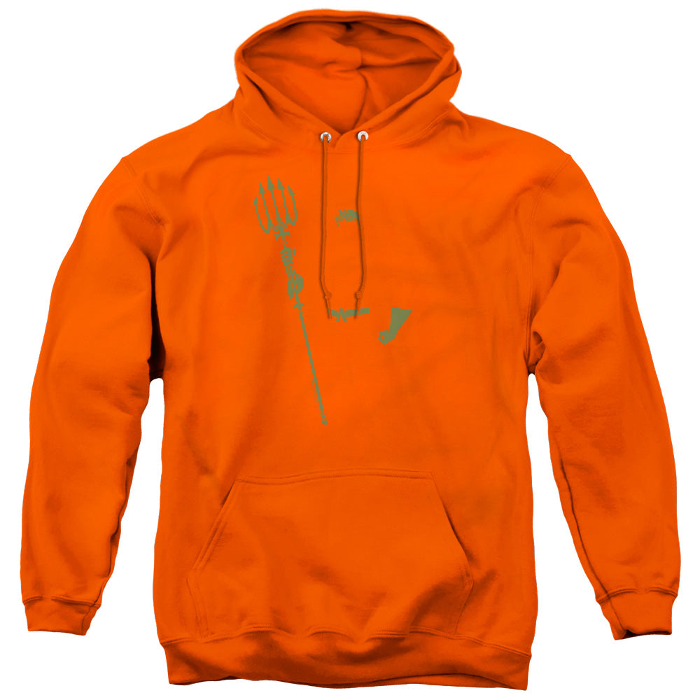 DC Comics Aqua Min Mens Hoodie Orange