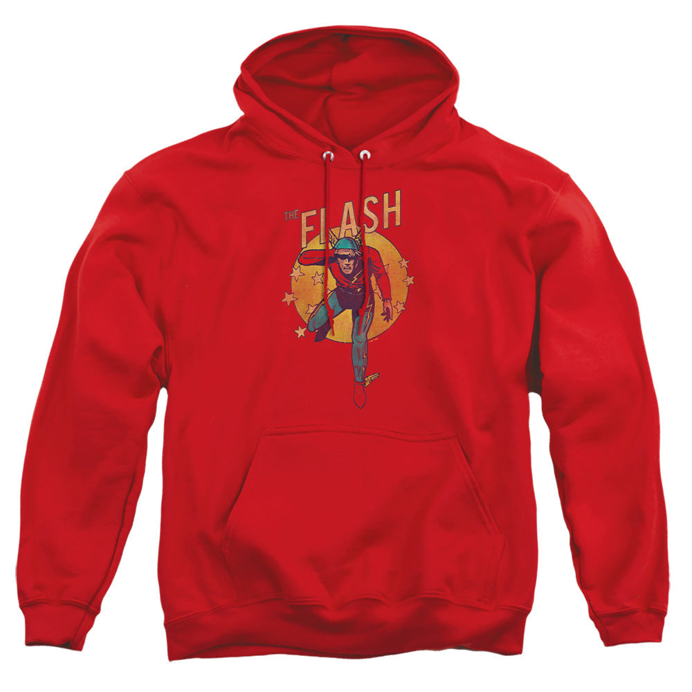 Dc Flash Circle & Stars Mens Hoodie Red